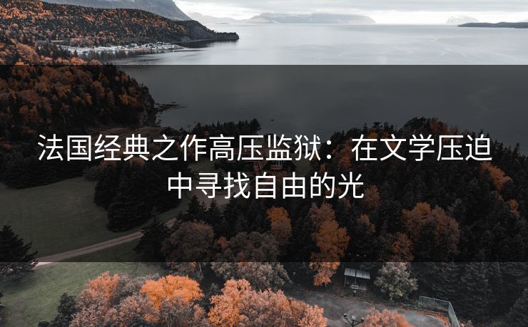 法国经典之作高压监狱：在文学压迫中寻找自由的光